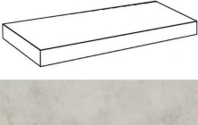 Ступень угловая левая Italon Millennium Silver 33x80