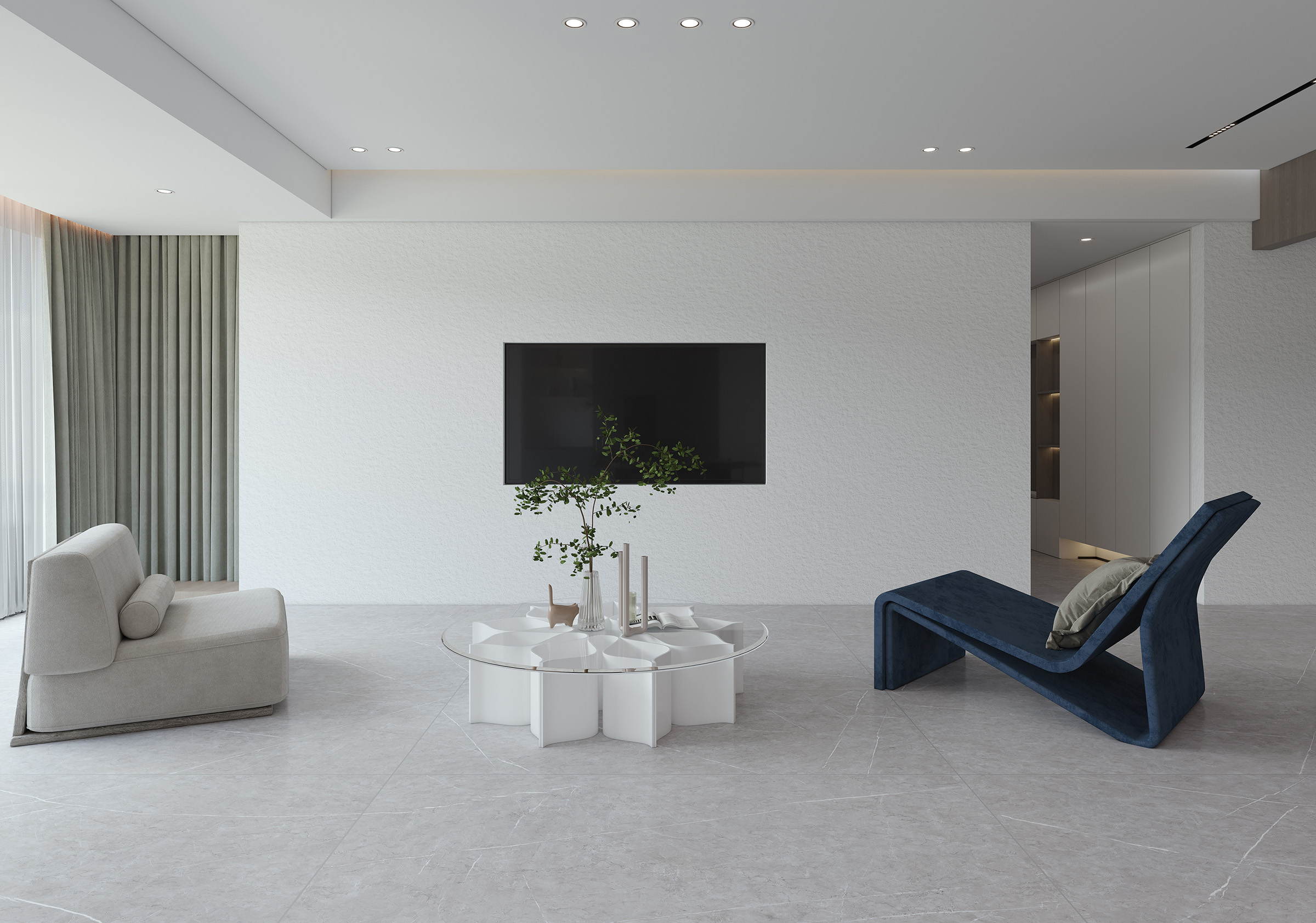 Керамогранит СтароСлэбс Mono Black Matt 80x320 черный