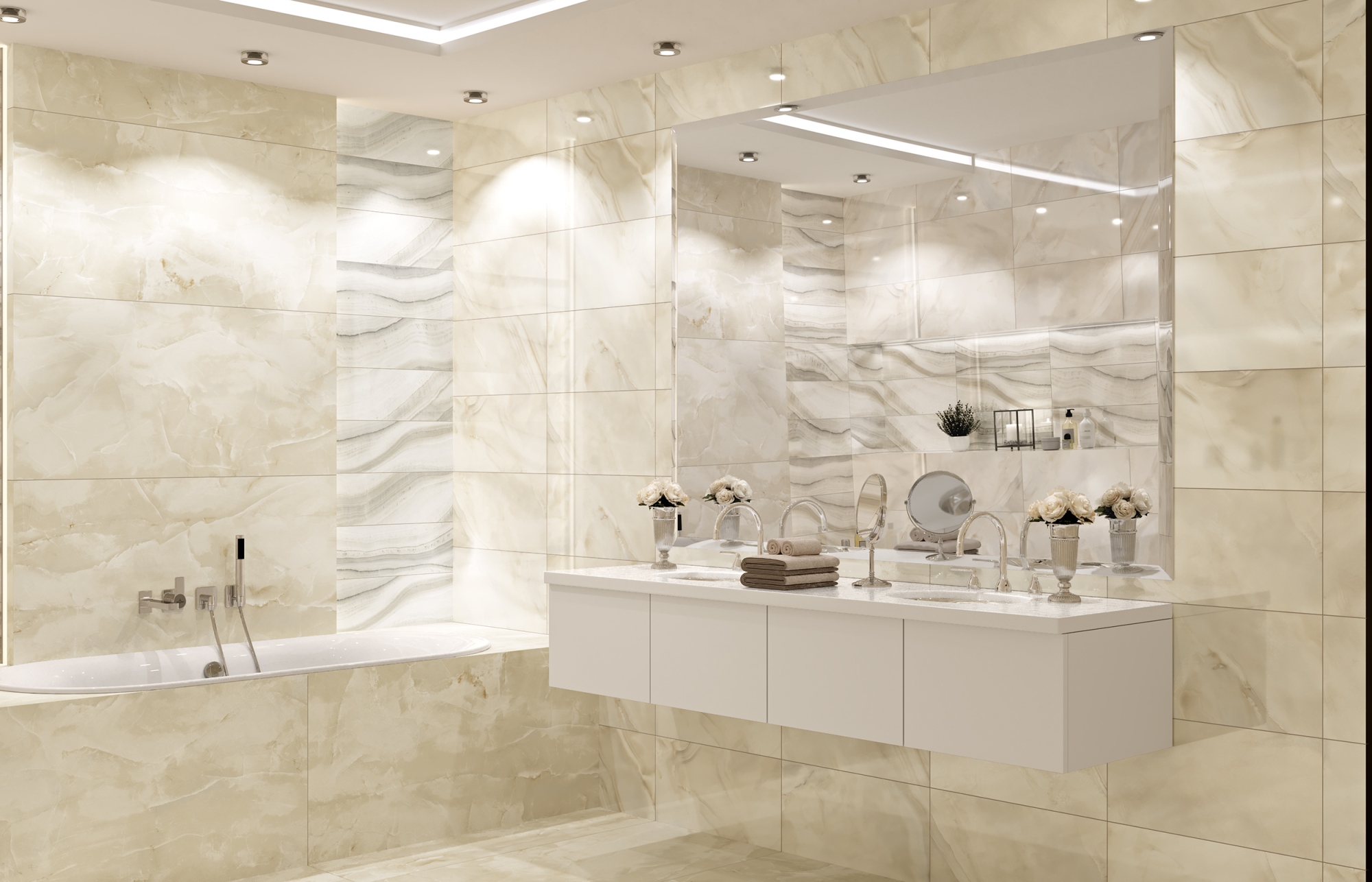 Декор Onice Milky 60x60 K-95/LR/d04-cut/600x600x10