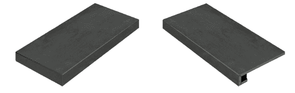 Ступень угловая левая Italon Surface Steel 33x60