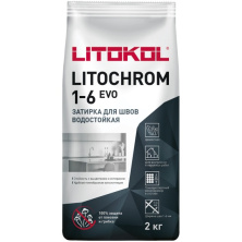 Цветная цементная затирка Литокол LITOCHROM 1-6 EVO 2кг LE.376 мятный