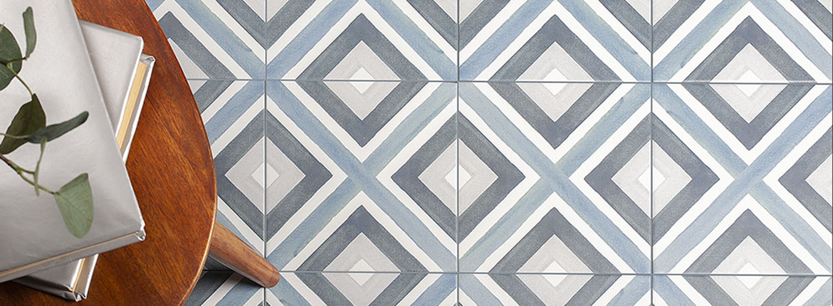 Керамогранит Смайл Тайл Artisan Blue 19.8x19.8 голубой