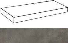 Ступень угловая левая Italon Millennium Black 33x80