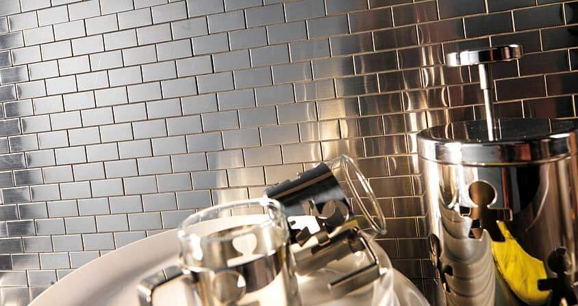 Мозаика NSmosaic M-602 метал черный 29.8x30.5