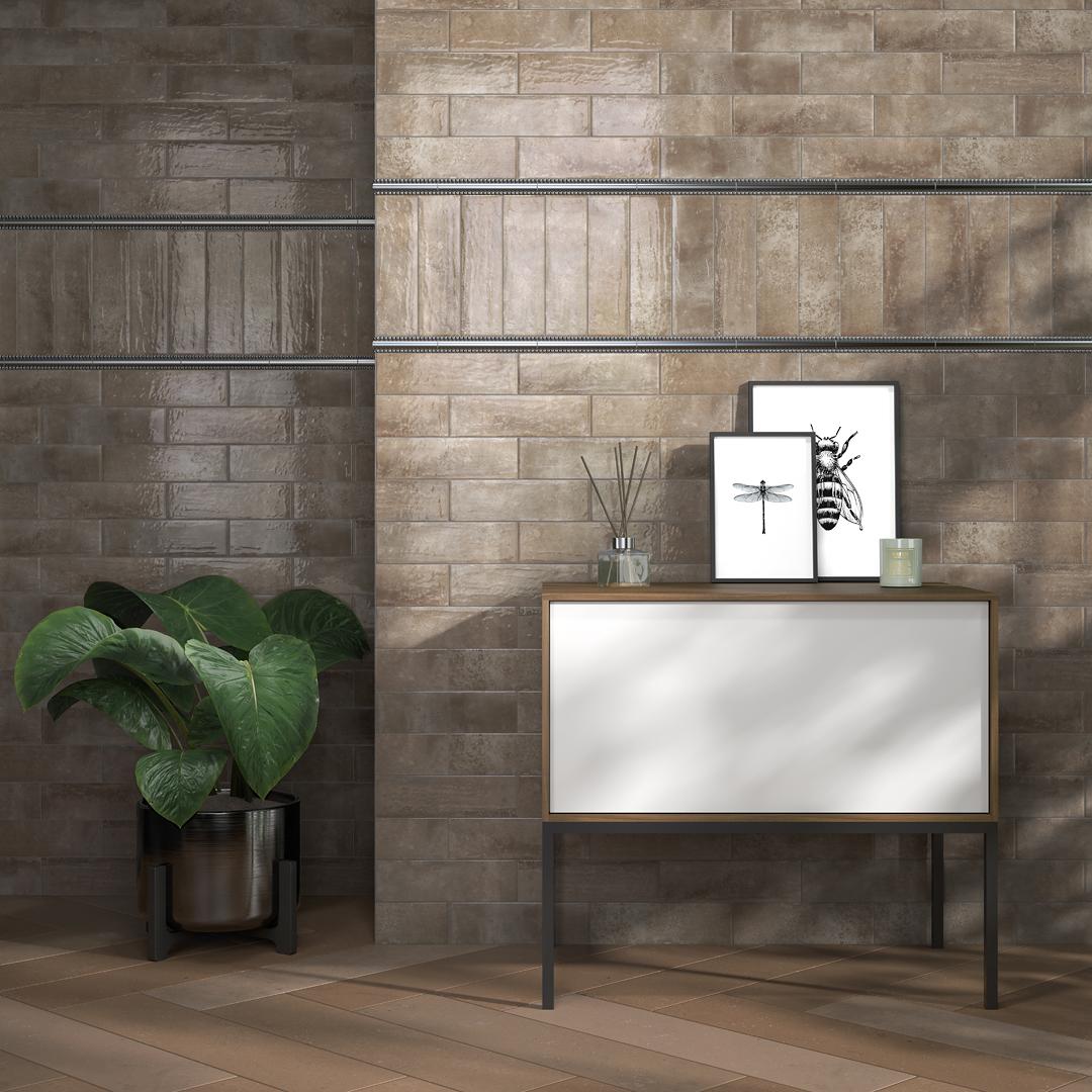 Керамическая плитка Kerama Marazzi 9038 Тракай бежевый светлый глянцевая 8,5x28,5