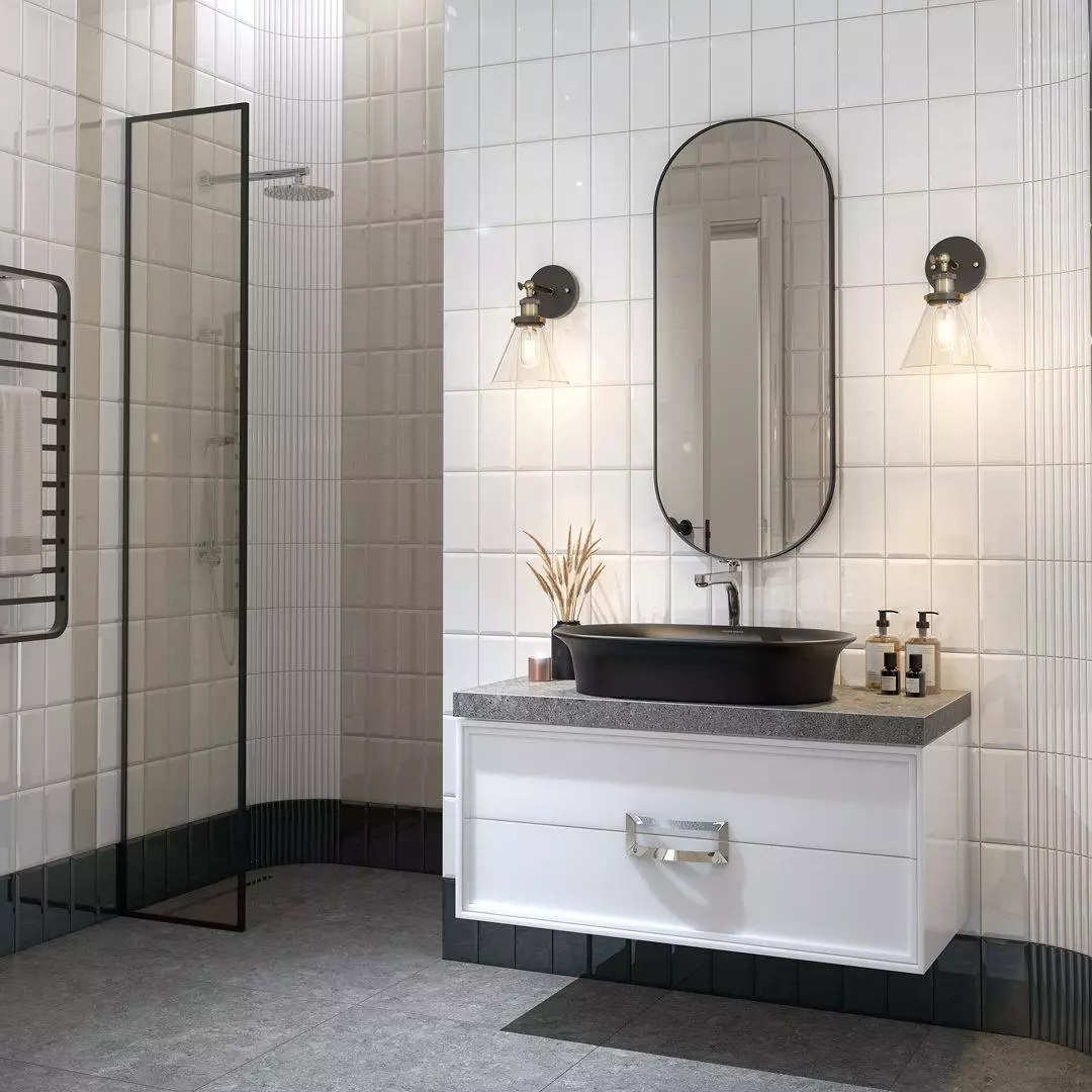 Керамическая плитка Kerama Marazzi 19041 N Бланше черный грань глянцевый 9.9x20