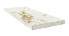 Ступень угловая левая ColiseumGres Pompei White 33x90