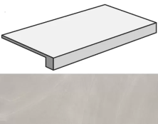 Ступень фронтальная Italon Континуум Сильвер 33x60