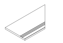 Бортик Италон Фоссил Сэнд Грип правый 620090001448 бежевый 30x120