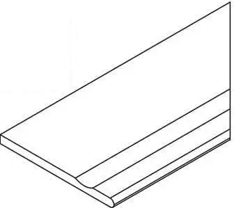 Бортик Италон Фоссил Блэк с выемкой закругленный правый 620090001421 серый 30x120