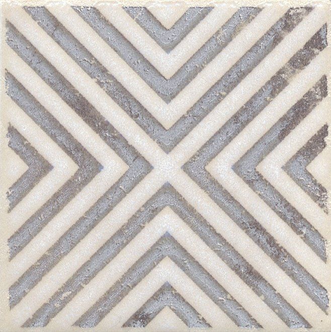 Вставка Kerama Marazzi Амальфи орнамент коричневый 9.8x9.8 STG\A403\1266H