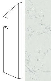 Ступень правая Marvel Carrara Pure Battiscopa Sag. Dx ATER 7.2x30