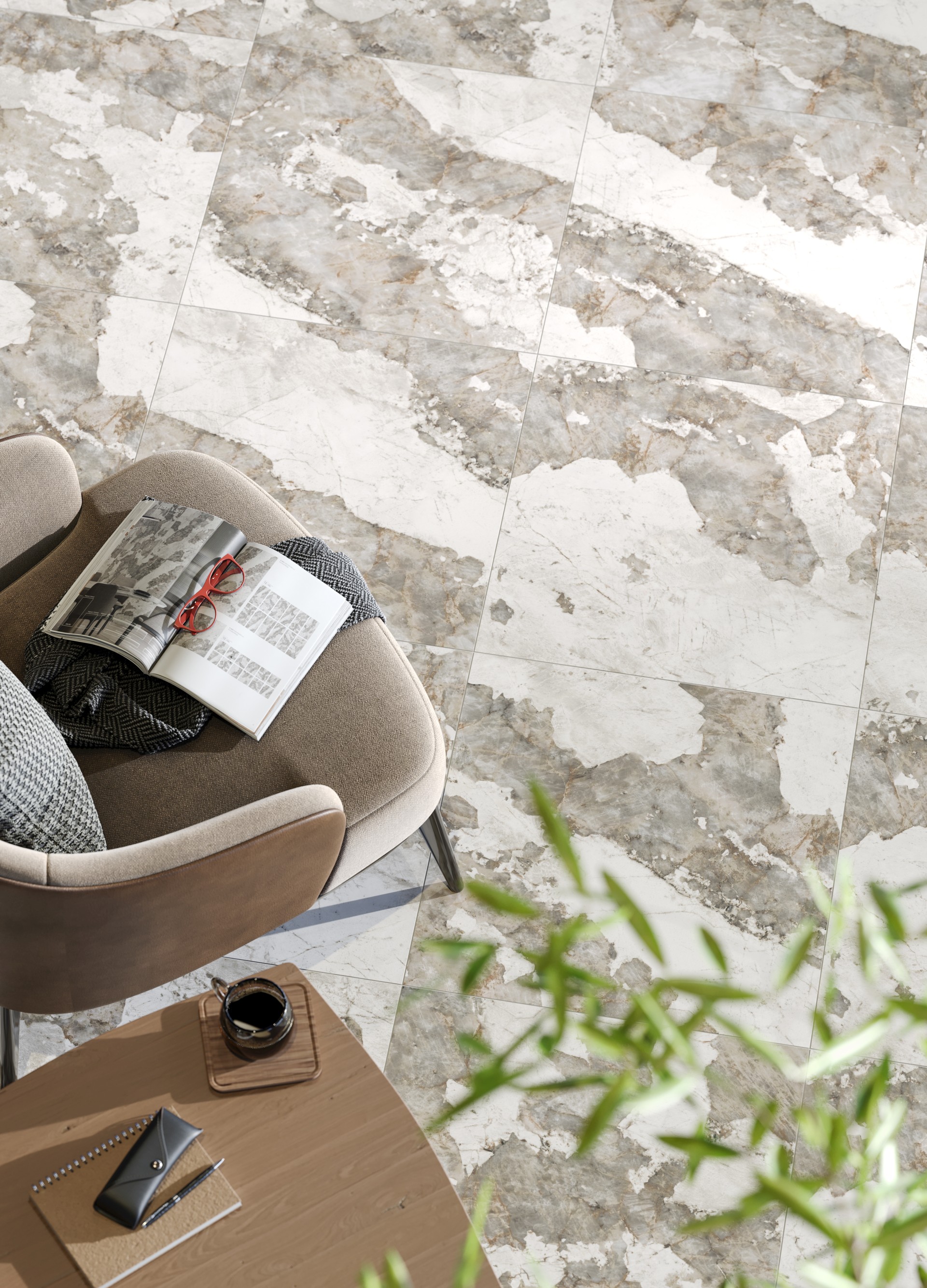 Керамогранит Керранова Usadba Grey Beige K-2601/MR/600x1200x10 серый