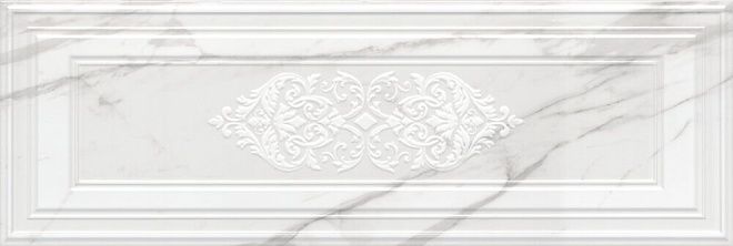 Декор Kerama Marazzi 14041R\3F Прадо белый панель обрезной 40x120