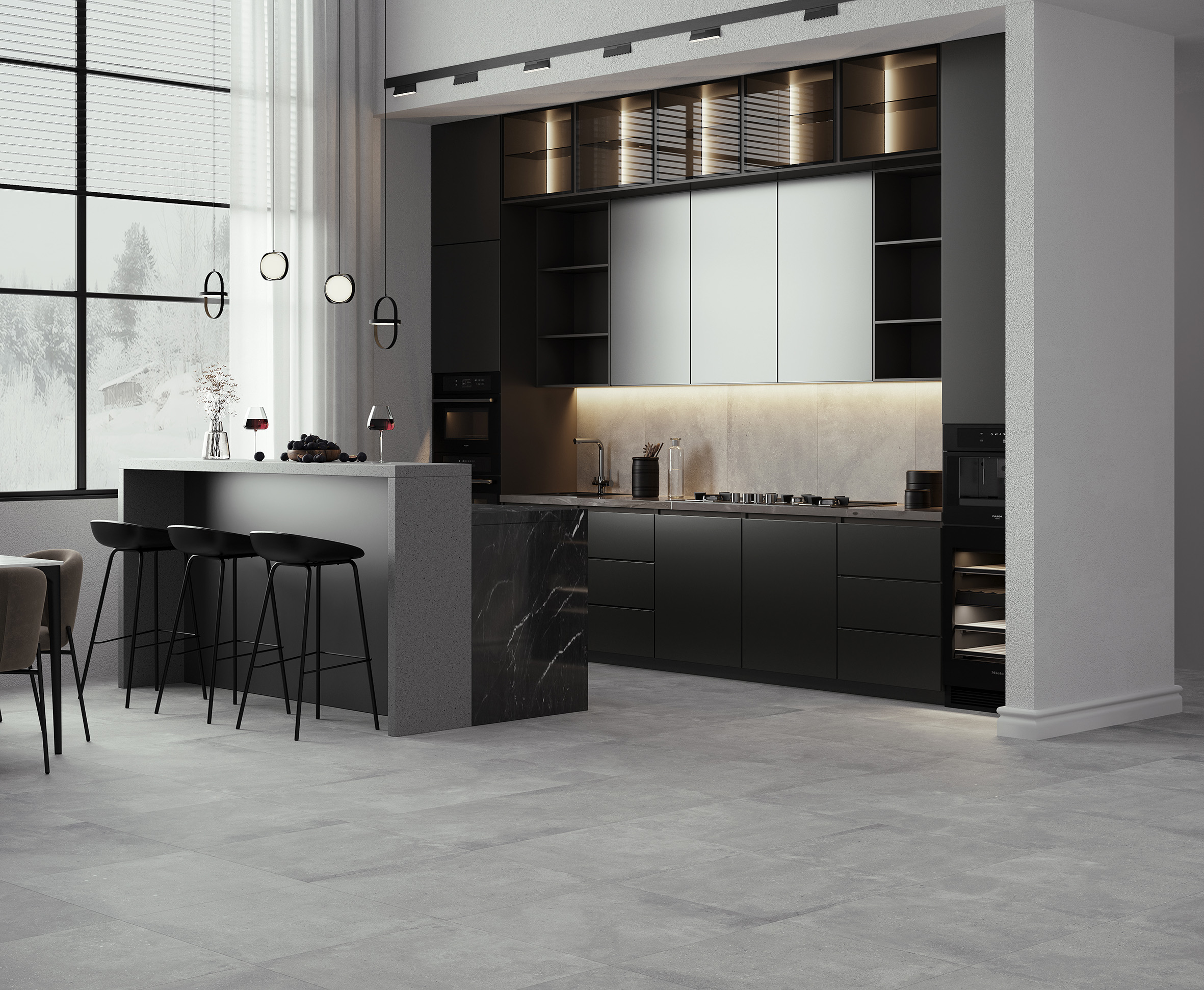 Керамогранит Laparet Callisto Gray 60x60 глянцевый