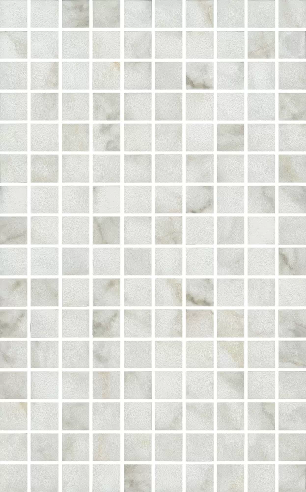 Декор Kerama Marazzi MM6432 Кантата мозаичный белый глянцевый 25x40
