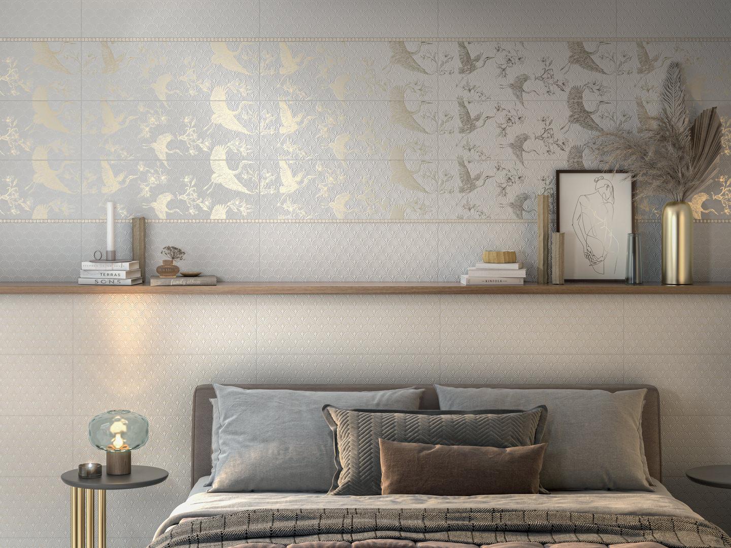 Керамическая плитка Kerama Marazzi Гарса структура белый матовый обрезной 25x75 12154R