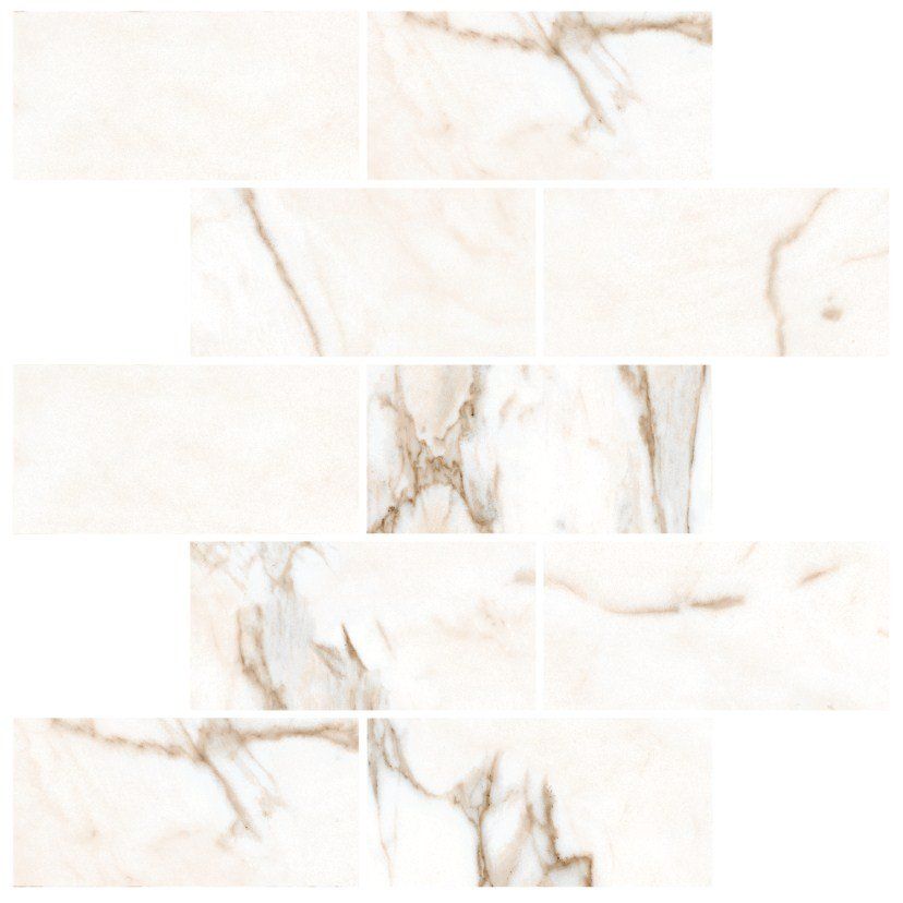 Мозаика Marble Trend Calacatta Gold 30.7x30.7 K-1001/LR/m13/307x307x10