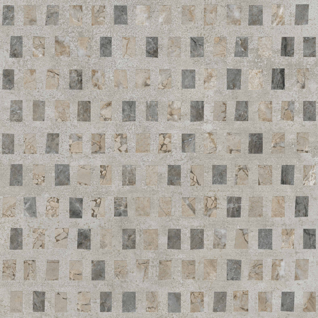 Декор Vitra Marble-Beton Геометрический Темный 60x60 лаппатированный