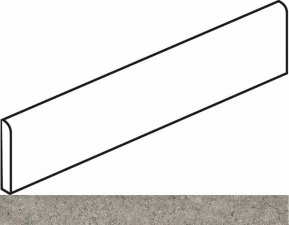 Плинтус Italon Discover Grey Battiscopa 7.2x60 натуральный