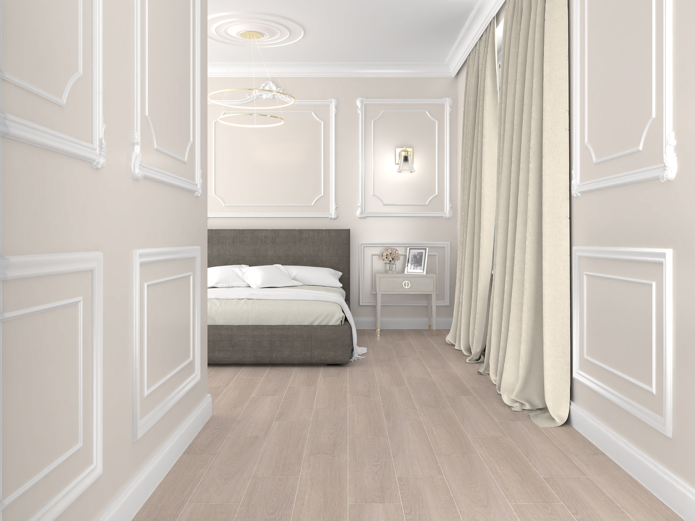 Керамогранит (SG705990R) Laparet Madera коричневый 20x80 матовый