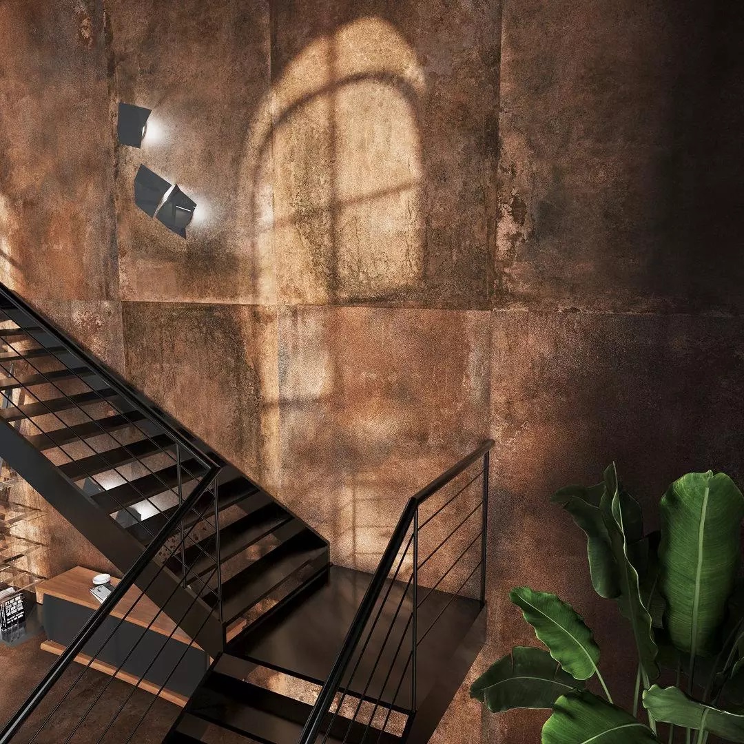 Керамогранит Kerama Marazzi SG015220R Кортен коричневый обрезной 119.5x119.5