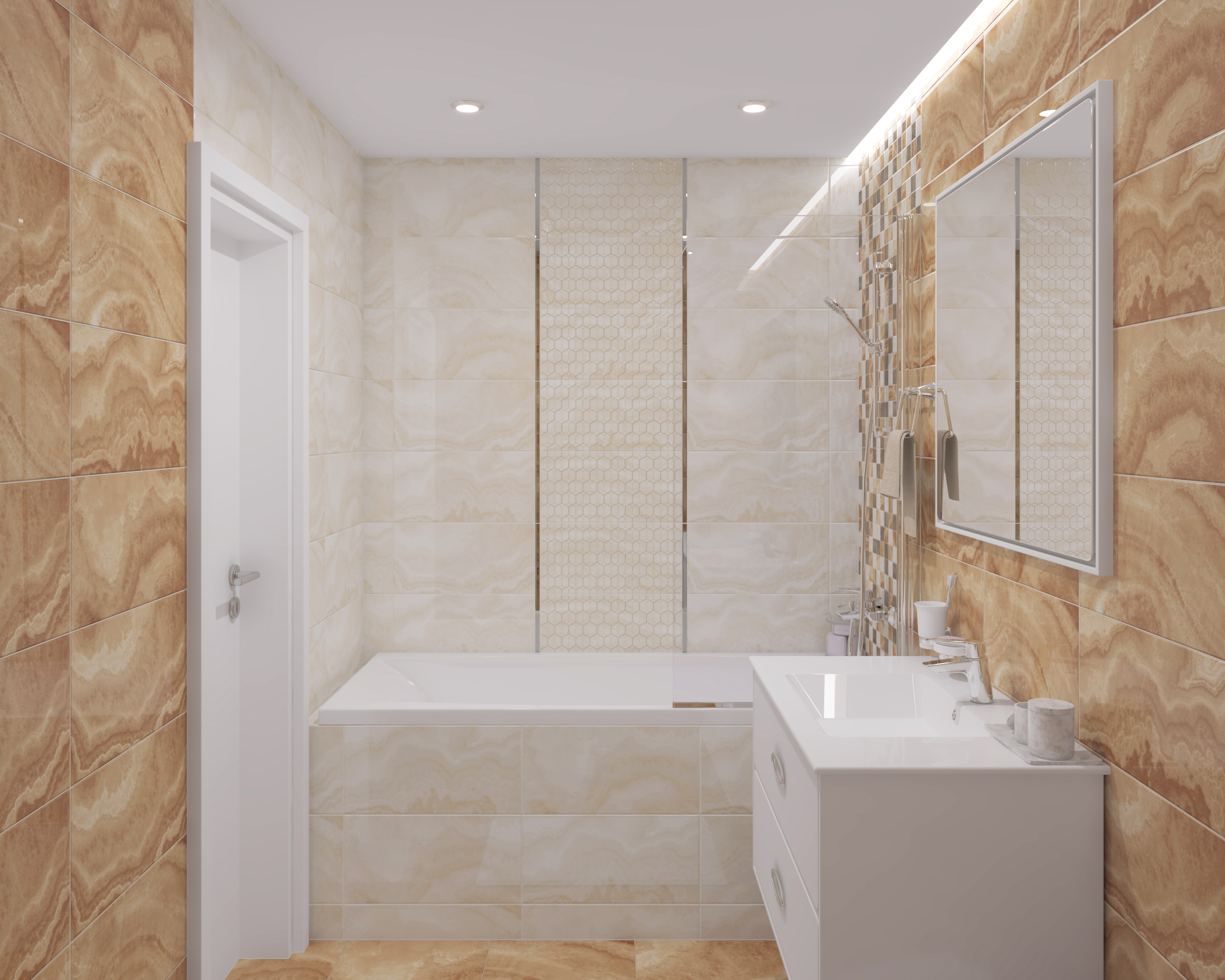 Мозаика (MM34040) Laparet Prime мозаичный серый микс 25x25 глянцевый