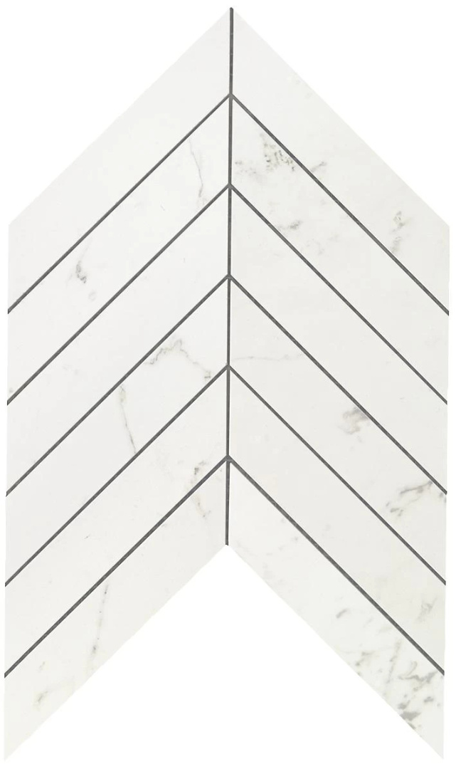 Мозаика Atlas Concorde Marvel Stone Carrara Pure Chevron Wall 25x30.5 9SCA