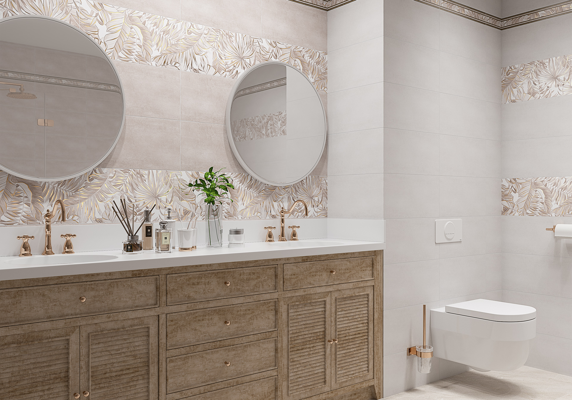 Керамическая плитка Alma Ceramica Бонита TWU09BNT404 коричневый 24.9x50