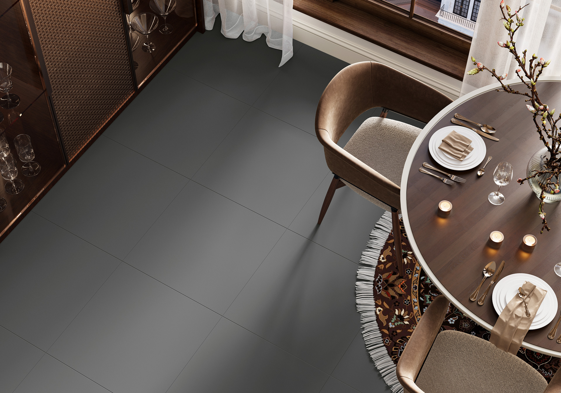 Керамогранит Alma Ceramica Спектор GFU6060SPR60R голубой 60x60