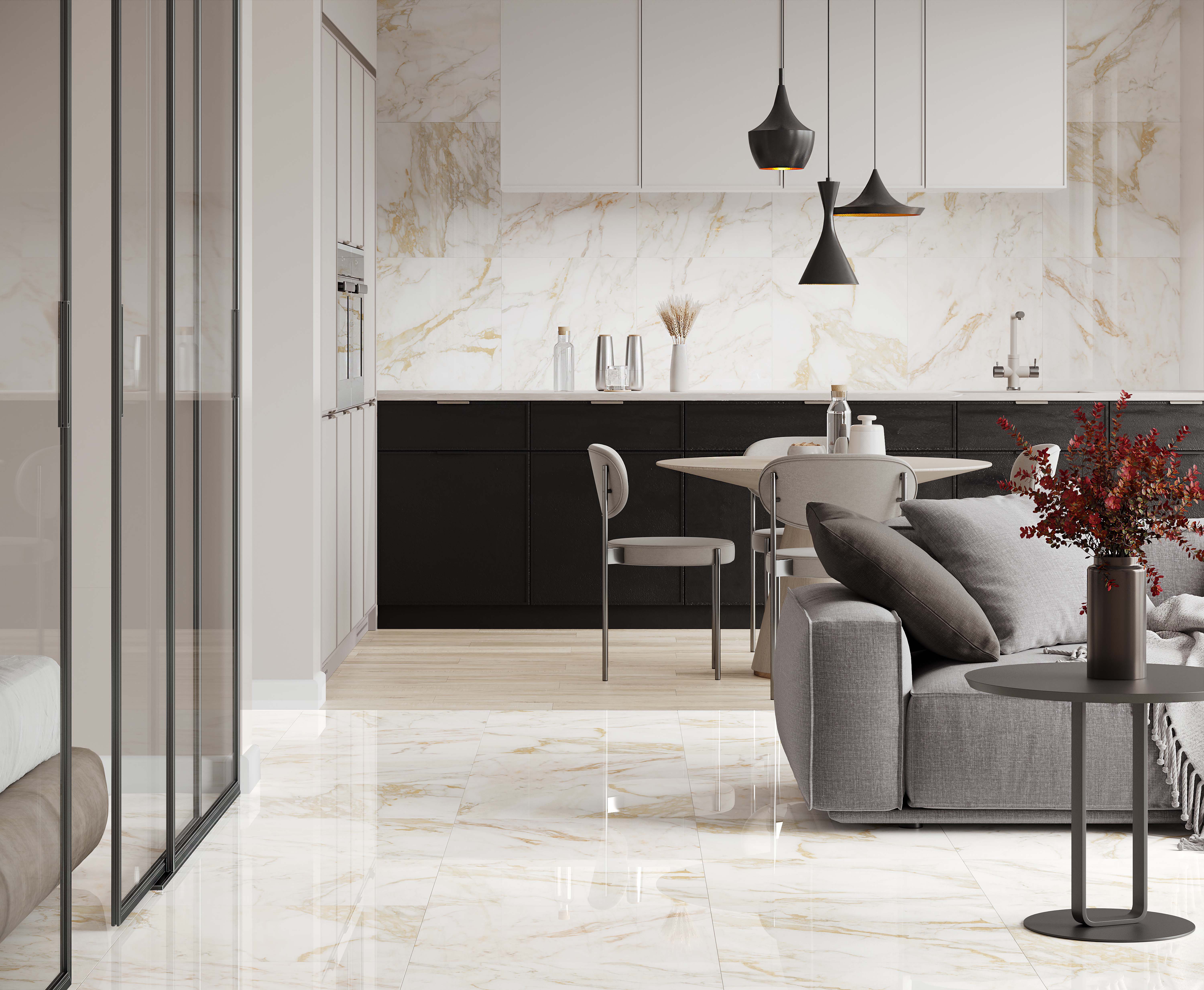 Керамогранит Laparet Calacatta Oro Золотой 60x60 полированный