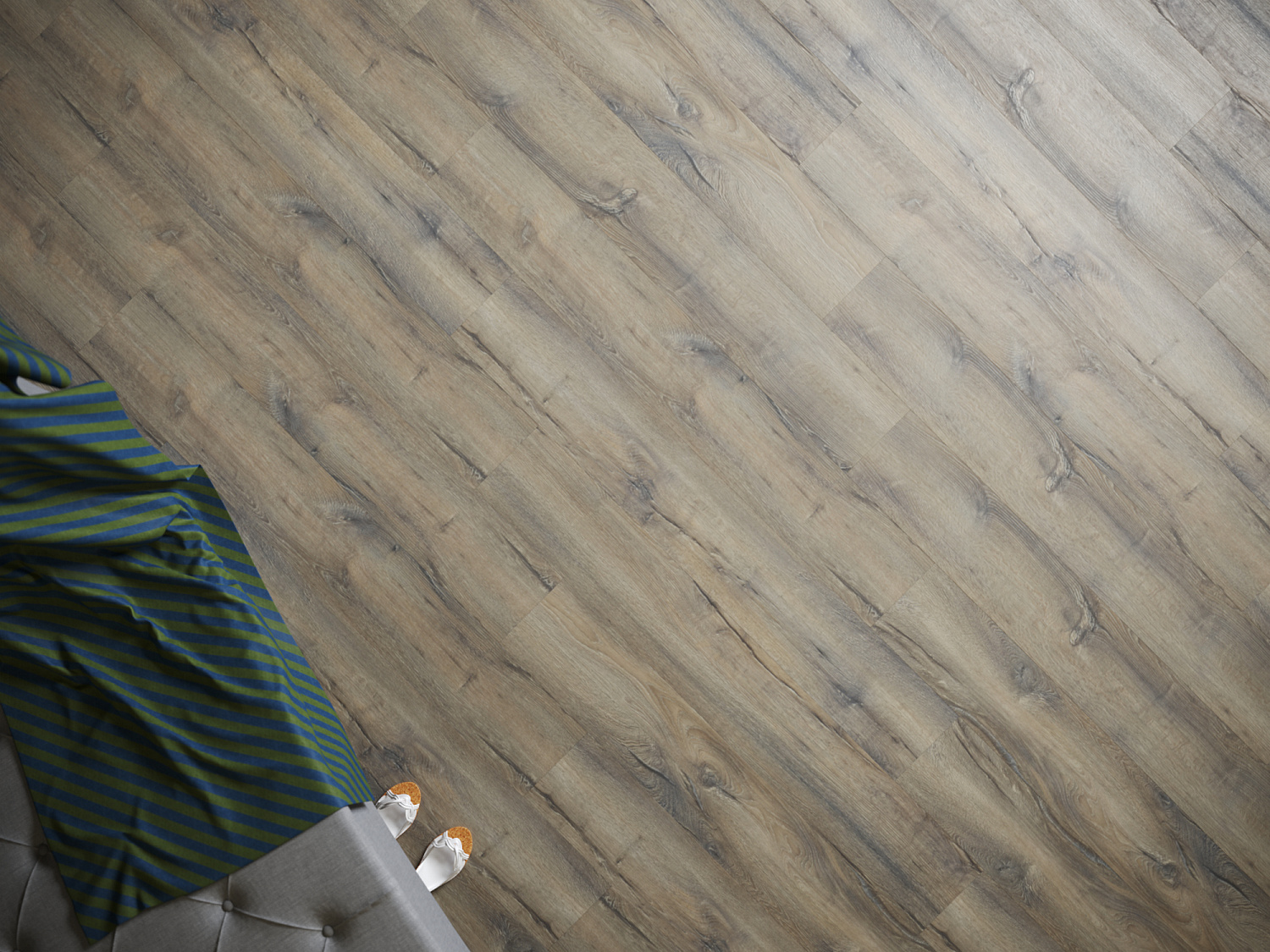 Кварцвиниловая плитка Fine Floor Rich FF-2078 Дуб Катания клеевой кварц винил напольный