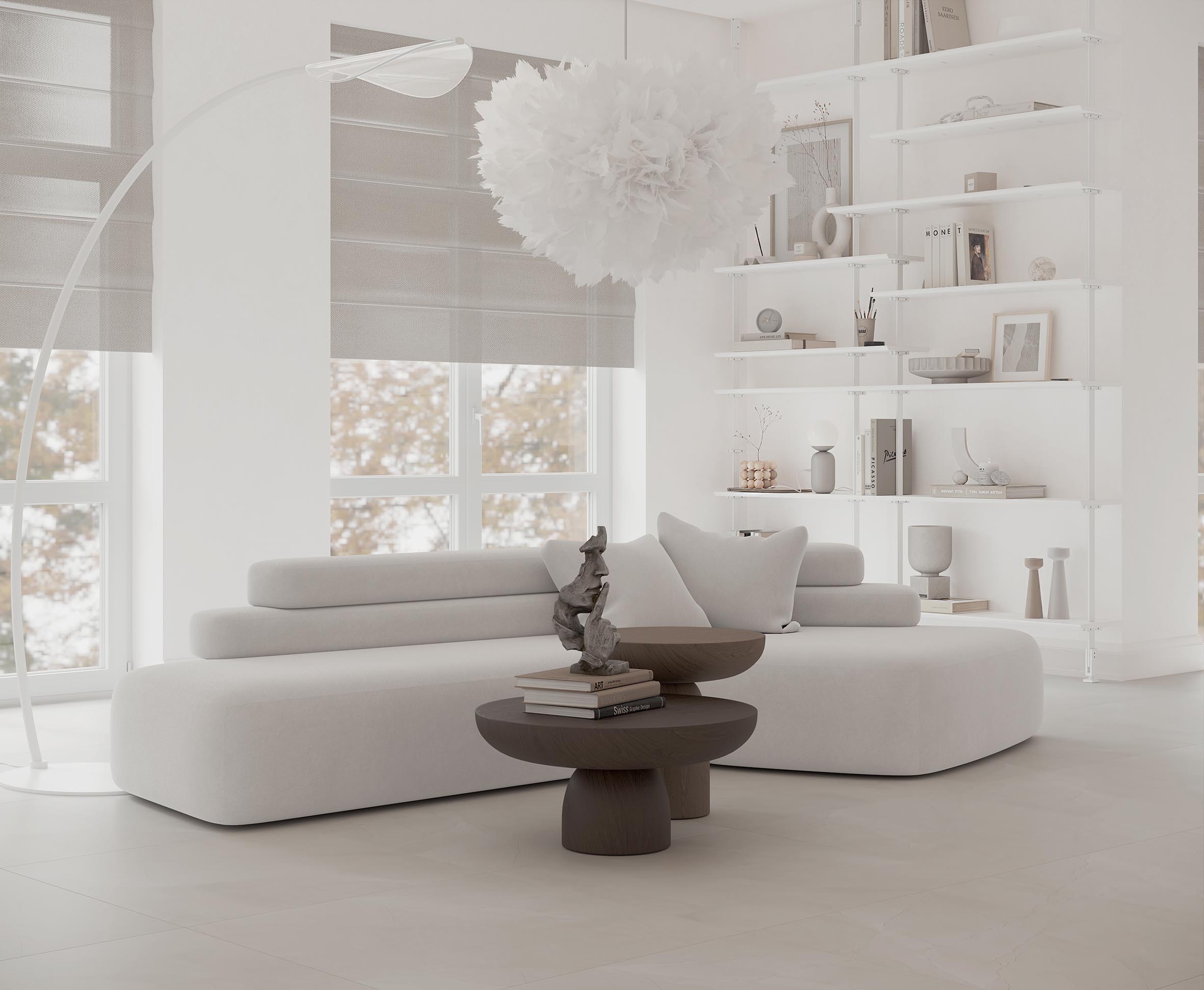 Керамогранит Laparet Astilio Blanco 80x80 сатинированный