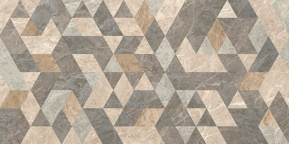 Декор Vitra Marmostone Микс Гео R9 60x120 лаппатированный