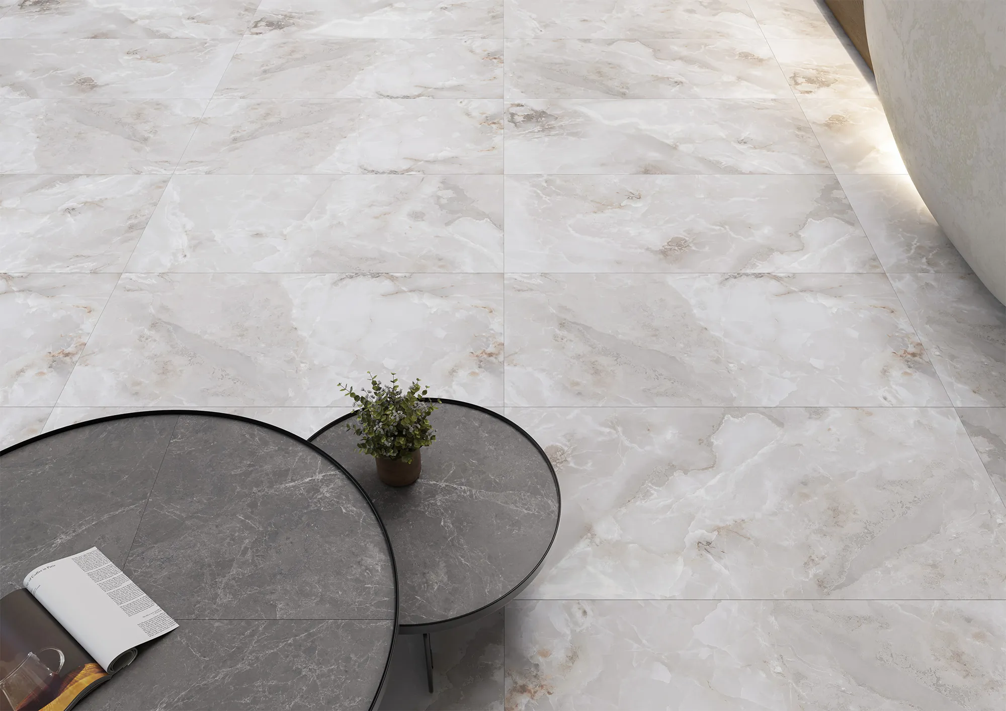 Керамогранит Старо Roma Gris Carving Satin 60x120 серый