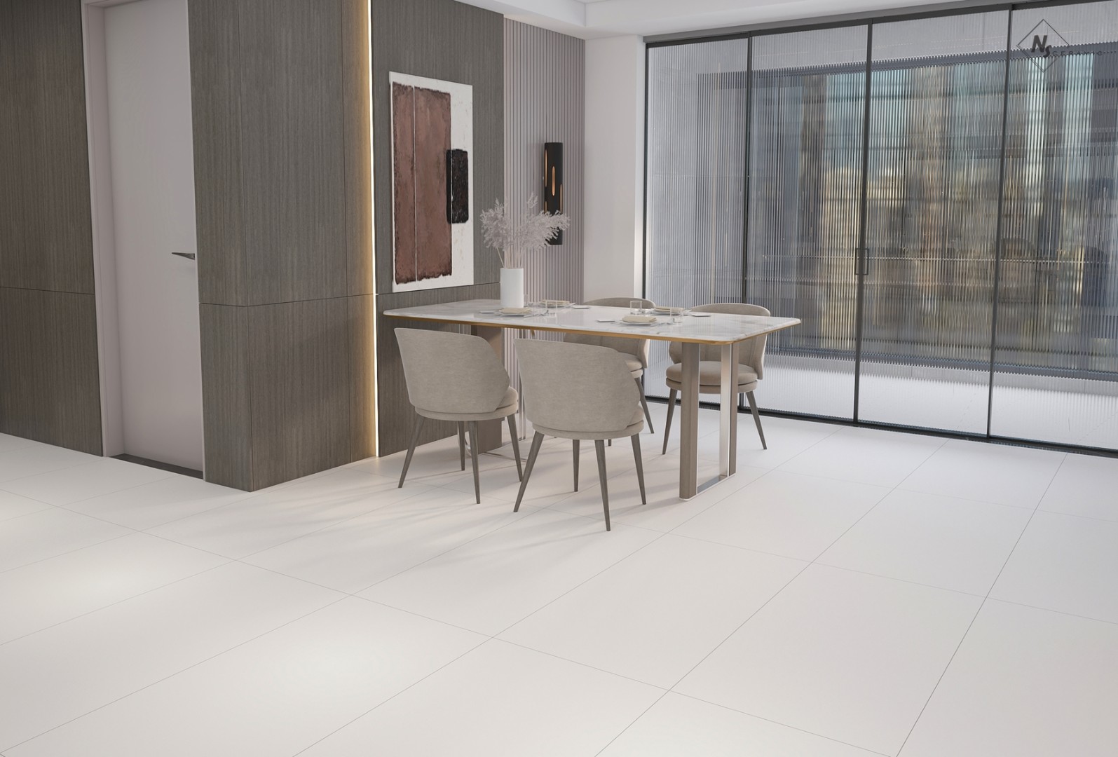 Керамогранит NSceramic NSC8035 серый матовый 80x80