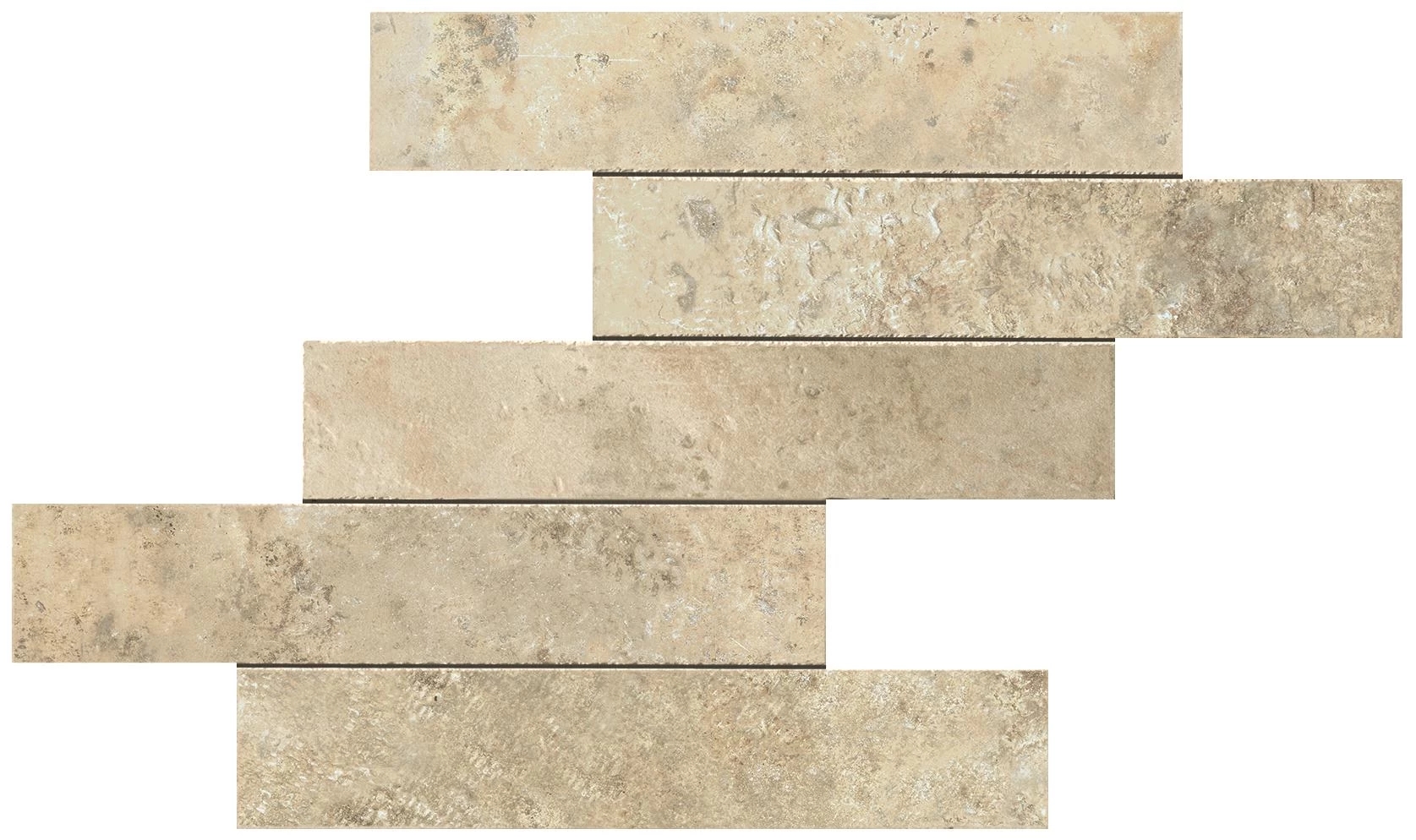 Декор Atlas Concorde Aix Blanc Tumbled Brick 37x37 A0UE