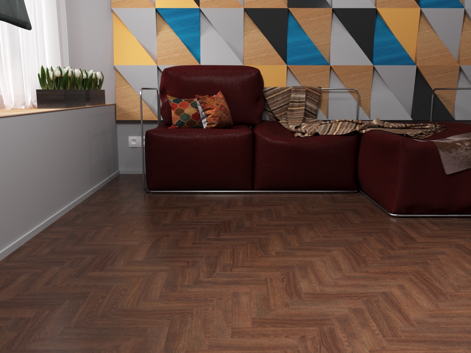 Кварцвиниловая плитка Fine Floor Craft Small Plank FF-441 Джакарта кварц винил напольный