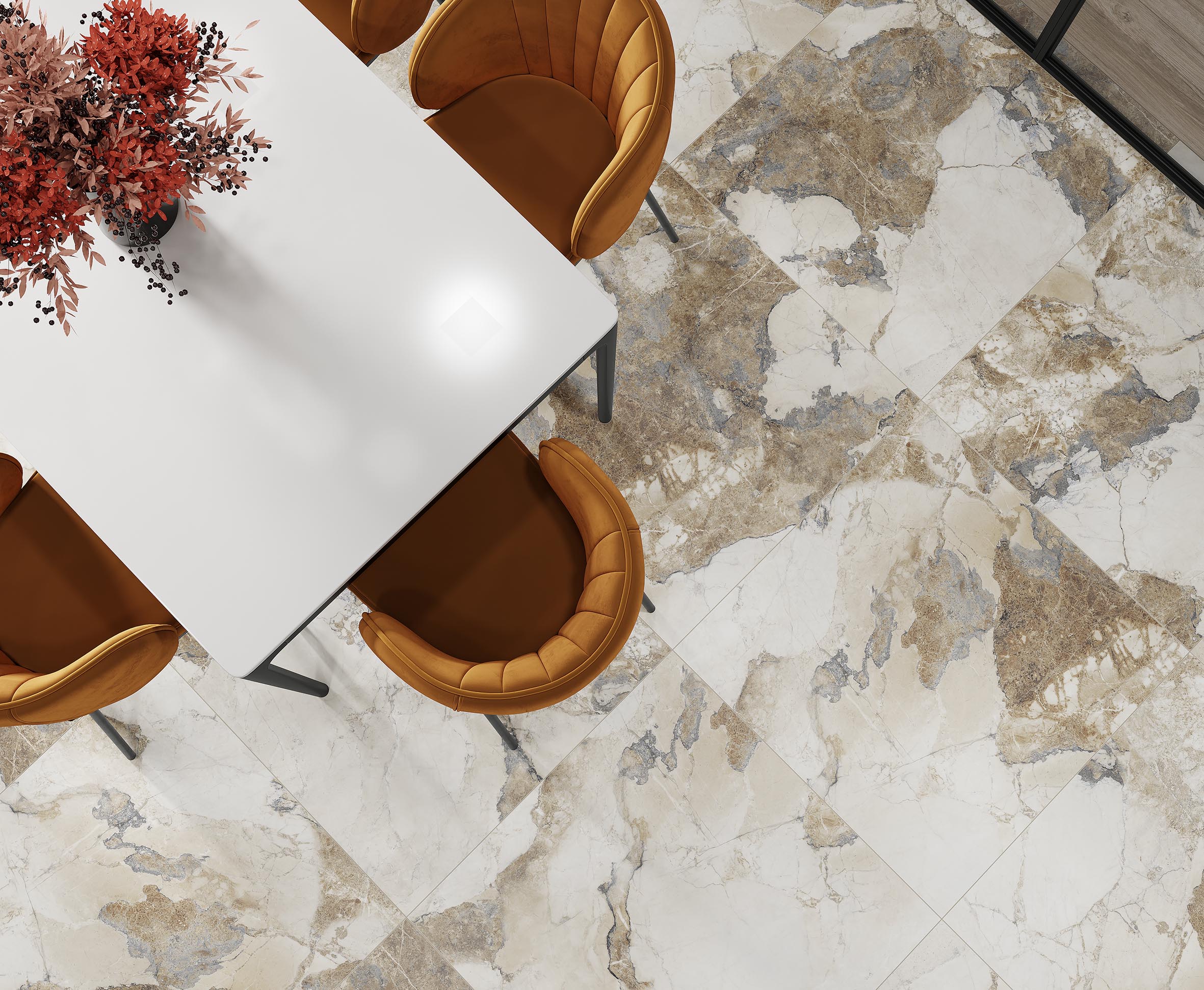 Керамогранит Laparet Persian Brown коричневый 60x60 полированный