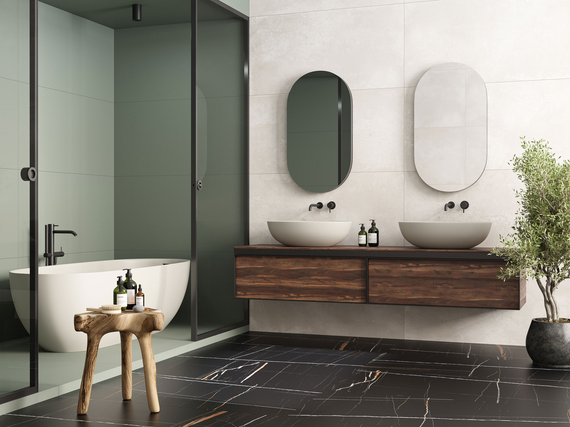 Керамогранит Старо Слим Saint-Laurent 5mm Matt 60x120 черный