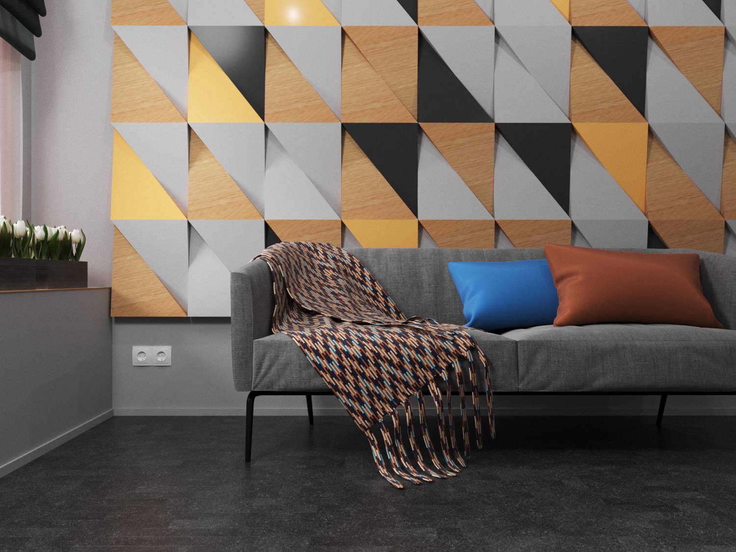 Кварцвиниловая плитка Fine Floor Craft Small Plank FF-441 Джакарта кварц винил напольный