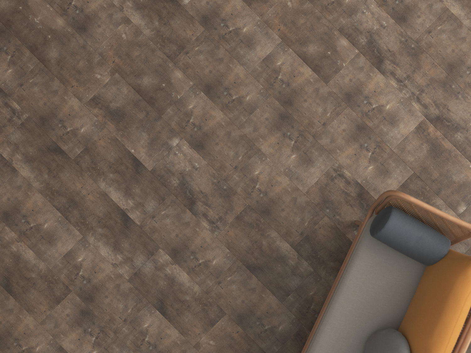 Кварцвиниловая плитка Fine Floor Stone FF-1441 Джакарта клеевой кварц винил напольный