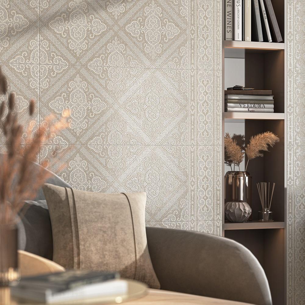 Керамическая плитка Kerama Marazzi Карму структура бежевый матовый обрезной 30x60 11210R