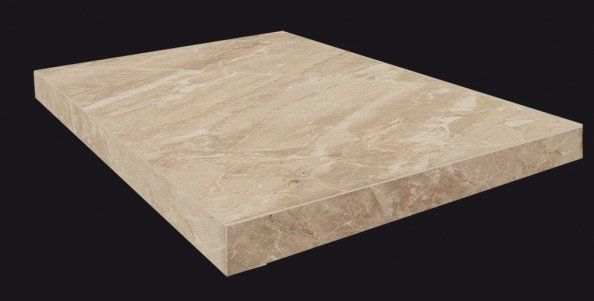 Ступень угловая правая ColiseumGres Portofino Beige 33x45 матовая