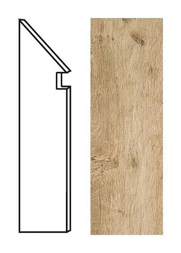 Ступень левая Axi Golden Oak Battiscopa Sag. Sx ANMJ 7.2x30