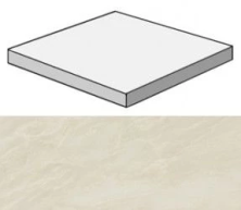Ступень угловая Marvel Imperial White Scalino Ang. Lapp. AFC5 33x33