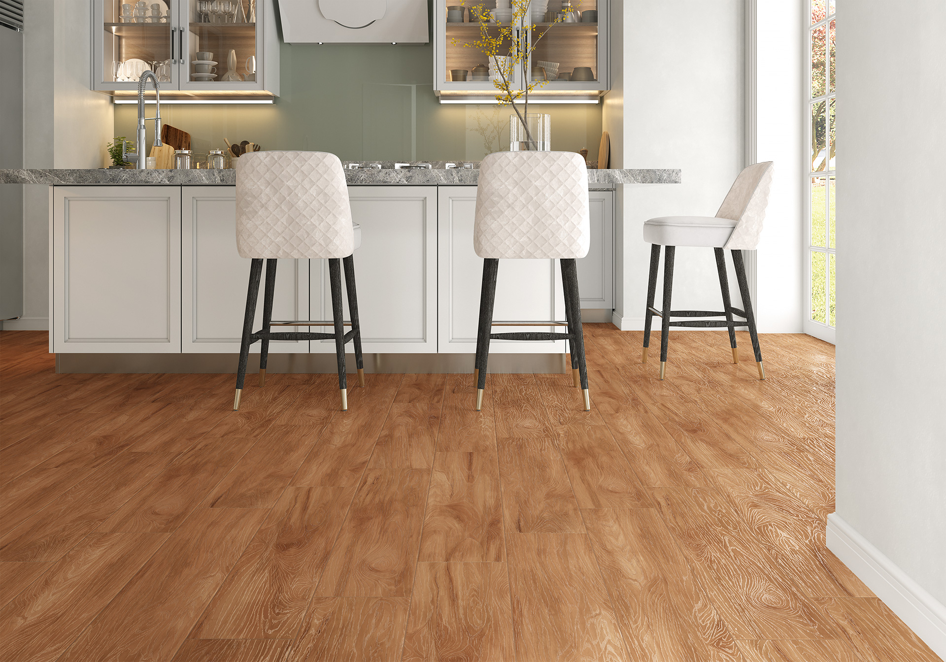 Керамогранит Alma Ceramica Эштон GFA92ATN04R бежевый 20x90