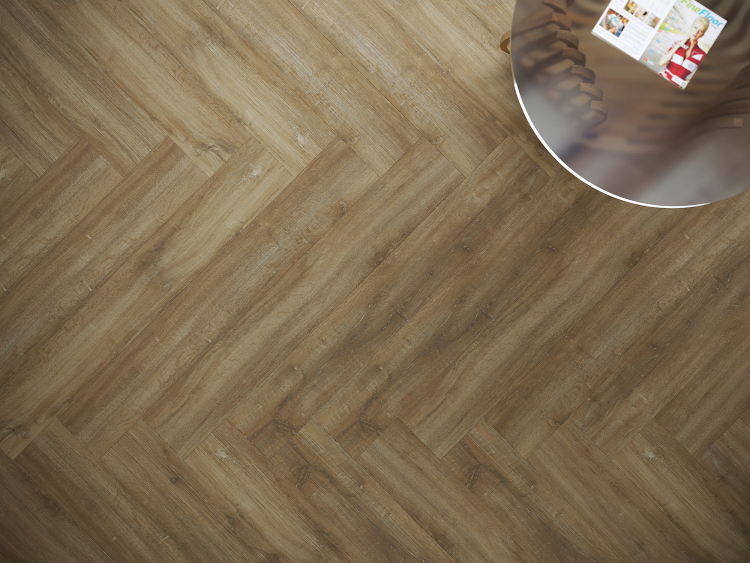Кварцвиниловая плитка Fine Floor Gear FF-1802 Дуб Гудвуд кварц винил напольный