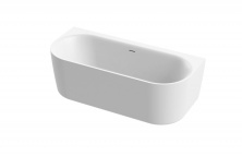 Ванна акриловая пристенная Cezares METAURO-INT-Wall-180-80-60-W-MATT