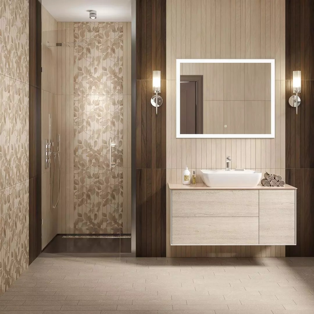 Керамическая плитка Kerama Marazzi 13093TR Семпионе бежевый структура матовый обрезной 30x89.5